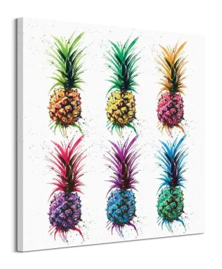 Pineapple Rainbow - obraz na płótnie