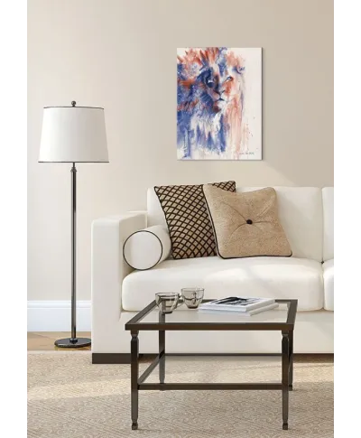 Obraz na ścianę - Kolorowy Lew - 60x80 cm