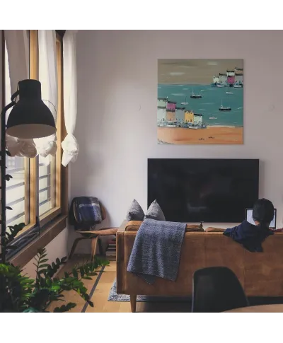 Fish & Ships - obraz na płótnie