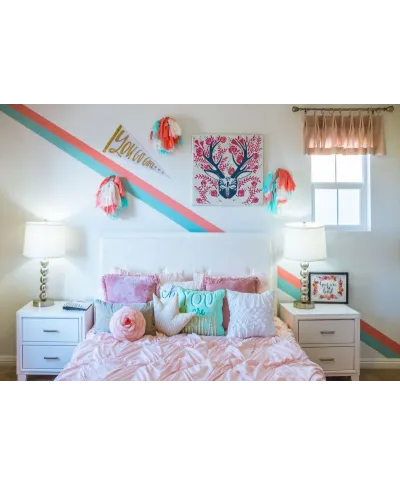 Folk Stag - obraz na płótnie