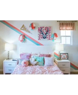 Folk Stag - obraz na płótnie