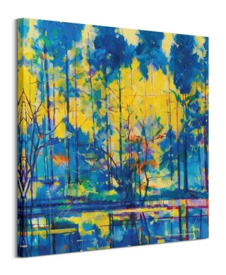 Tall Trees at Meadowcliff Pond - obraz na płótnie