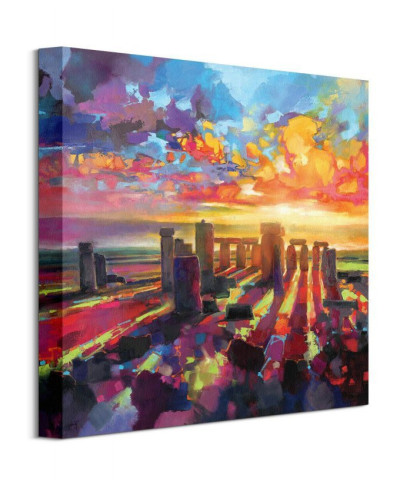 Kolorowe Stonehenge - obraz na płótnie