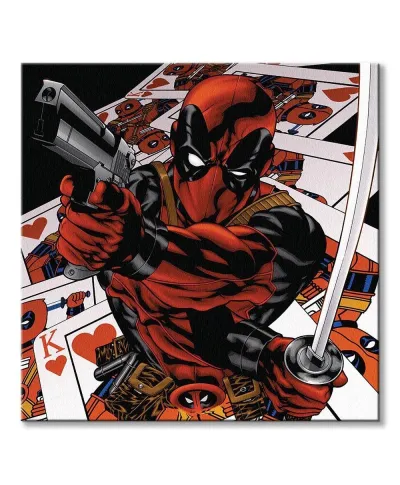 Deadpool Cards - obraz na płótnie