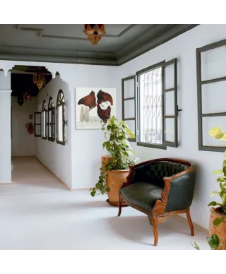 Trzy kury - obraz na płótnie