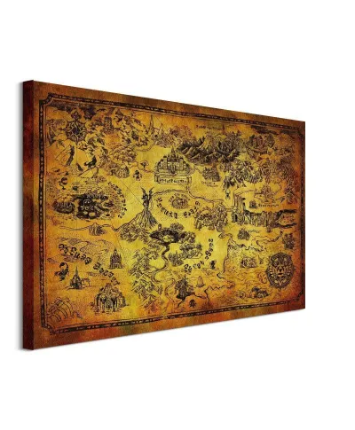 The Legend Of Zelda Hyrule Map - obraz na płótnie