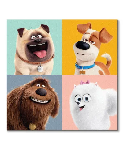 Sekretne życie zwierzaków domowych - obraz na płótnie