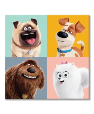 Sekretne życie zwierzaków domowych - obraz na płótnie