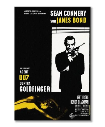 James Bond Goldfinger - obraz na płótnie