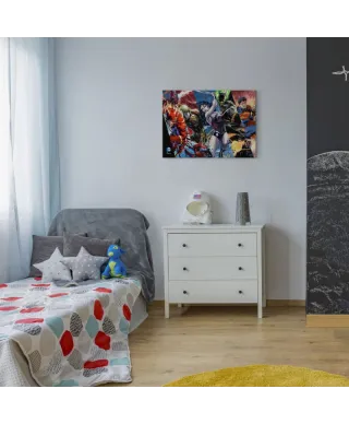 Liga Sprawiedliwości Bohaterowie - obraz na płótnie