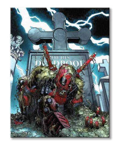 Deadpool Grave - obraz na płótnie