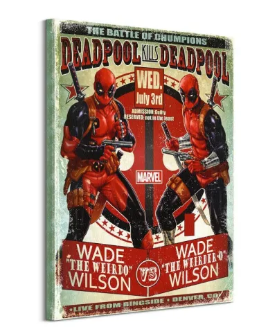 Deadpool Wade vs Wade - obraz na płótnie