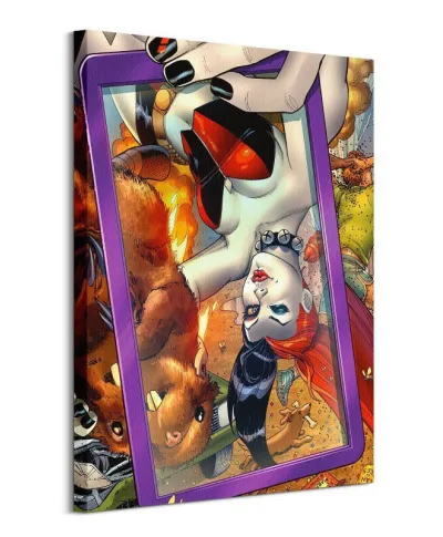 Harley Quinn Selfie - obraz na płótnie