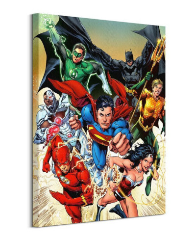 Justice League Attack - obraz na płótnie
