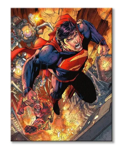 Superman Wraith Chase - obraz na płótnie