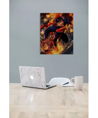 Superman Wraith Chase - obraz na płótnie