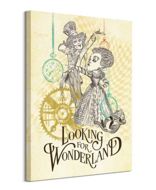 Alicja po drugiej stronie lustra - obraz na płótnie