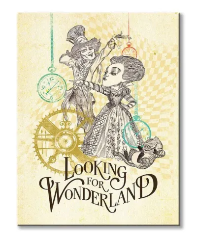 Alicja po drugiej stronie lustra - obraz na płótnie