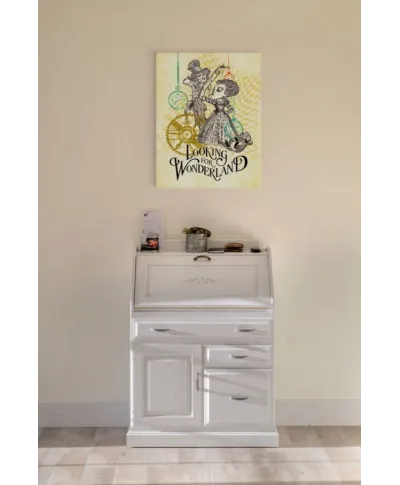 Alicja po drugiej stronie lustra - obraz na płótnie