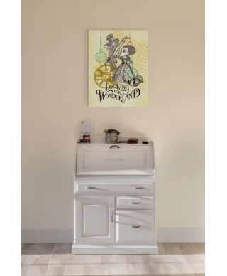 Alicja po drugiej stronie lustra - obraz na płótnie