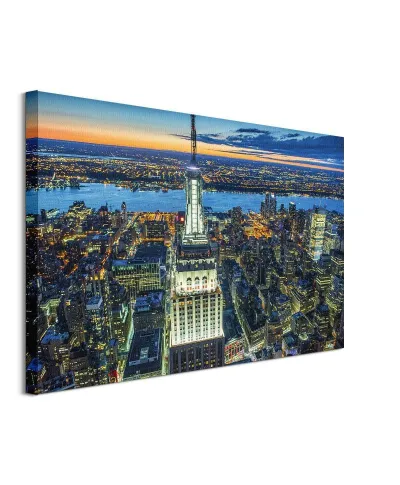 Empire State Building at Night - obraz na płótnie
