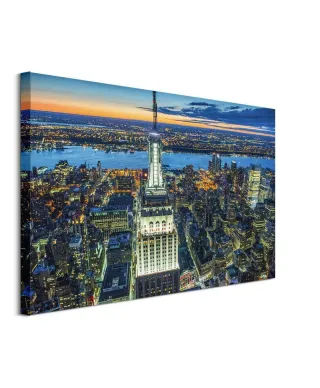 Empire State Building at Night - obraz na płótnie