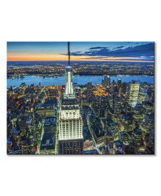 Empire State Building at Night - obraz na płótnie