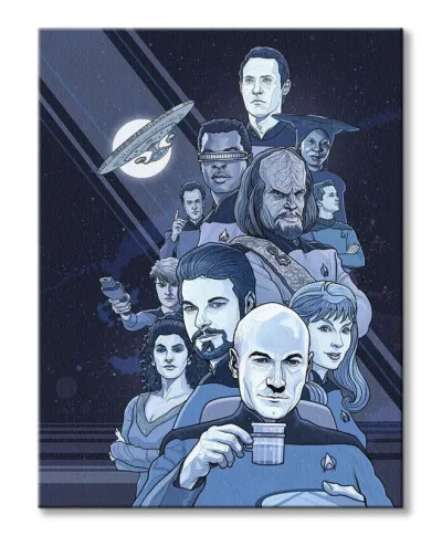 Star Trek Next Generation Blue - obraz na płótnie