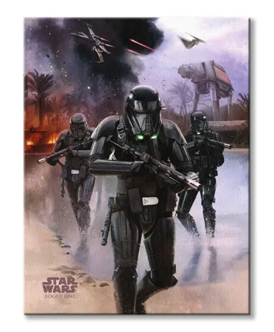 Star Wars Rogue One Death Trooper Beach - obraz na płótnie