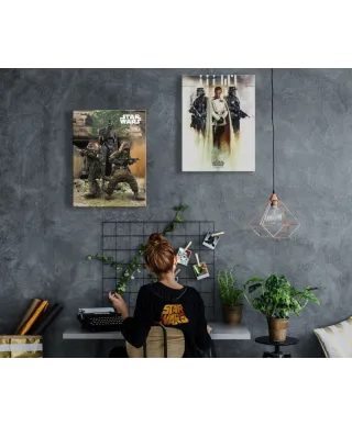 Star Wars Rogue One Pao, Bistan & K-2S0 - obraz na płótnie