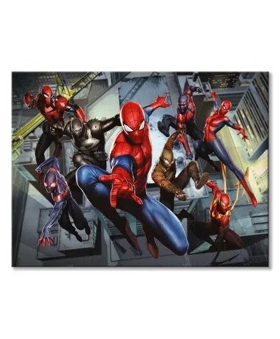 Spider-Man Evolution Skyline - obraz na płótnie