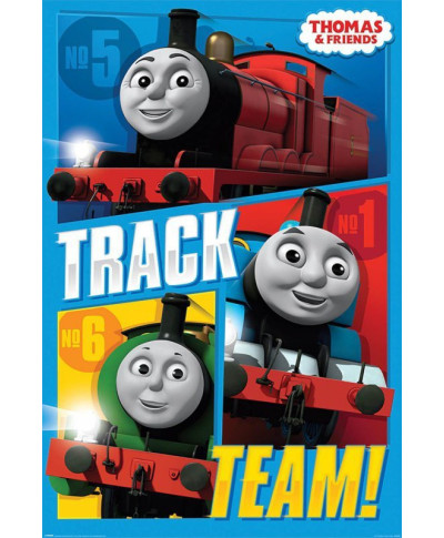 Tomek i przyjaciele Track Team - plakat