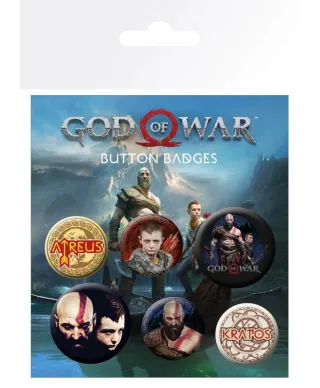 God Of War - przypinki