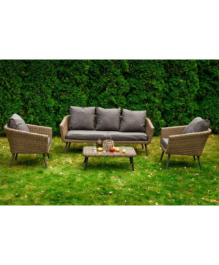 Meble z technorattanu - ANTICO - Sofa 3 osobowa