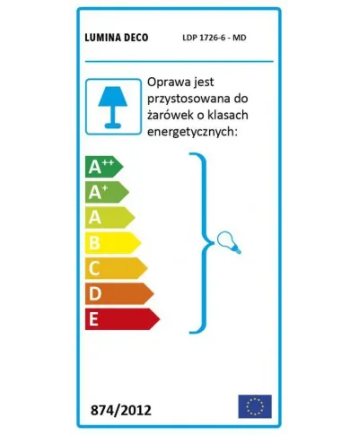 Klasyczny żyrandol - Kryształowy Mosiężny - Alessia W6