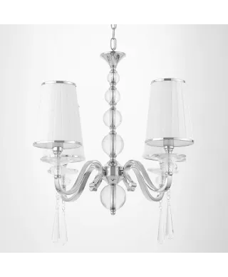 Żyrandol Kryształowy - Klasyczny Biały - Federrica W4