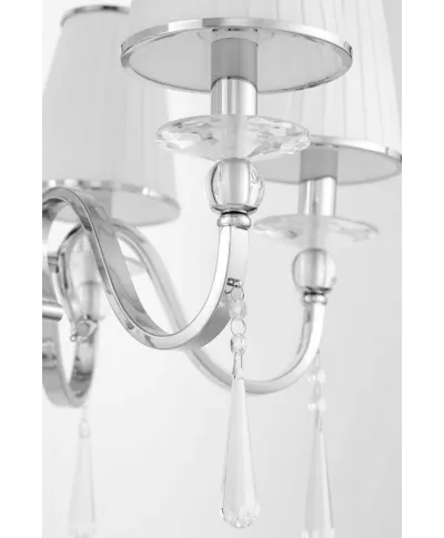 Żyrandol Kryształowy - Klasyczny Biały - Federrica W4