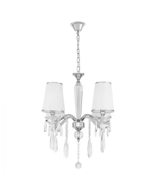 Żyrandol klasyczny - Kryształowy biały - Alessa W4