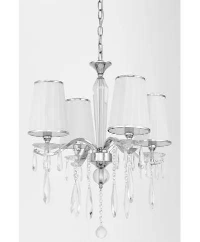 Żyrandol klasyczny - Kryształowy biały - Alessa W4