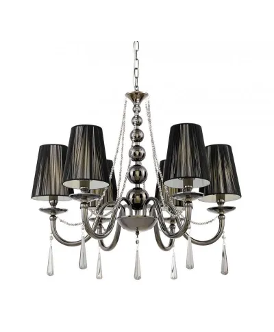 Żyrandol Kryształowy - Klasyczny Czarny Fabione W6