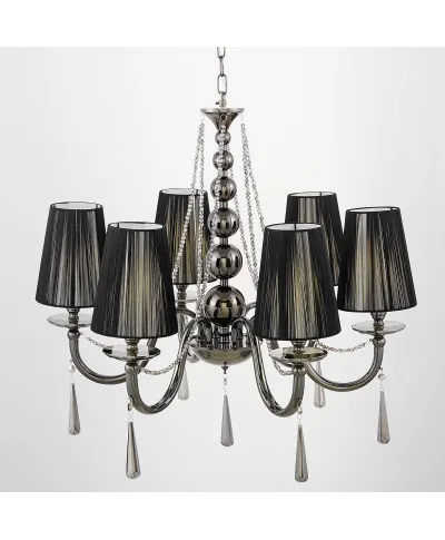 Żyrandol Kryształowy - Klasyczny Czarny Fabione W6