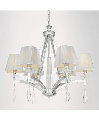 Żyrandol Kryształowy - Klasyczny Chrom Valentina W6