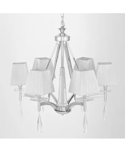 Żyrandol Kryształowy - Klasyczny Chrom Valentina W6