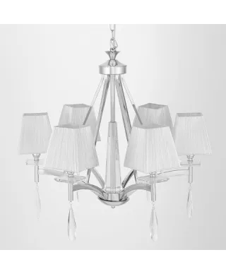 Żyrandol Kryształowy - Klasyczny Chrom Valentina W6