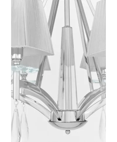 Żyrandol Kryształowy - Klasyczny Chrom Valentina W6