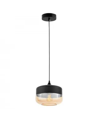 Lampa wisząca - Industrialna - Loft Czarna - Barlet