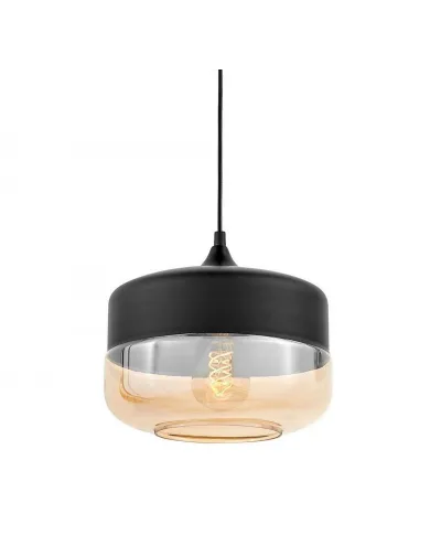 Lampa wisząca - Industrialna - Loft Czarna - Barlet