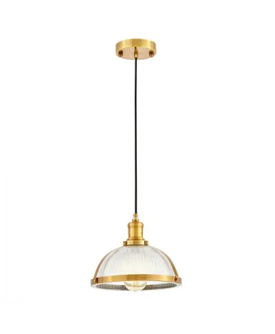 Lampa wisząca - Mosiężna - Loft - Brico