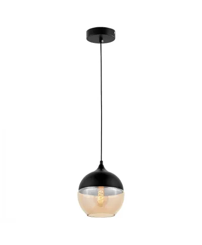 Lampa wisząca - Industrialna - Loft - Czarna - Albion