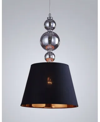 Lampa wisząca - Nowoczesna - Czarna - Mureno